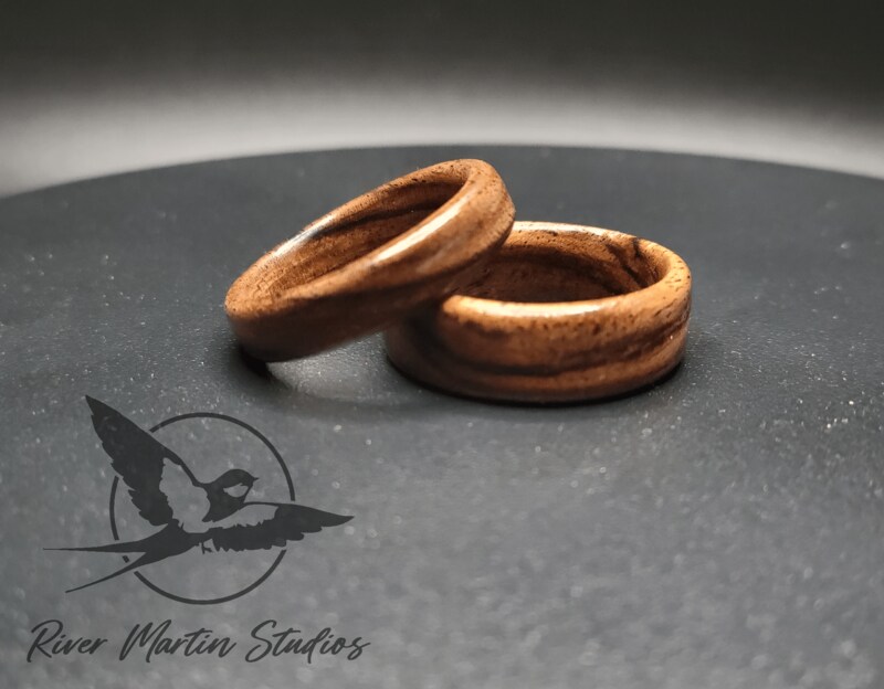 Handcrafted Solid Acacia Wood Ring - Natural Elegance, Wooden Ring, Wood Ring, Simple Wedding Ring